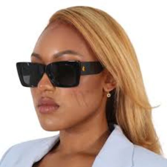 Jimmy Choo Grey Rectangular Ladies Sunglasses - Picture 4 of 4